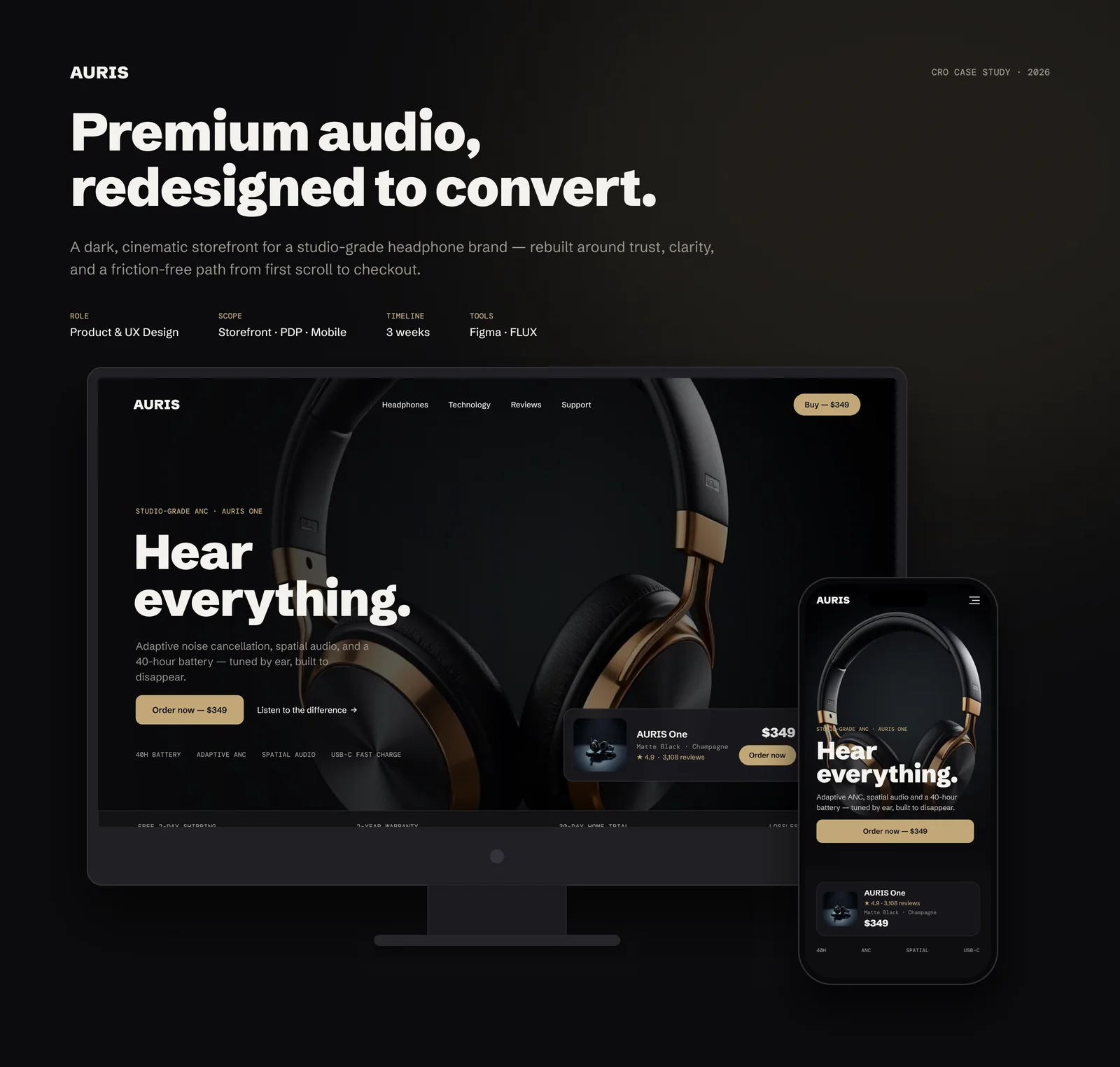 AURIS — Premium Audio Storefront — image 1